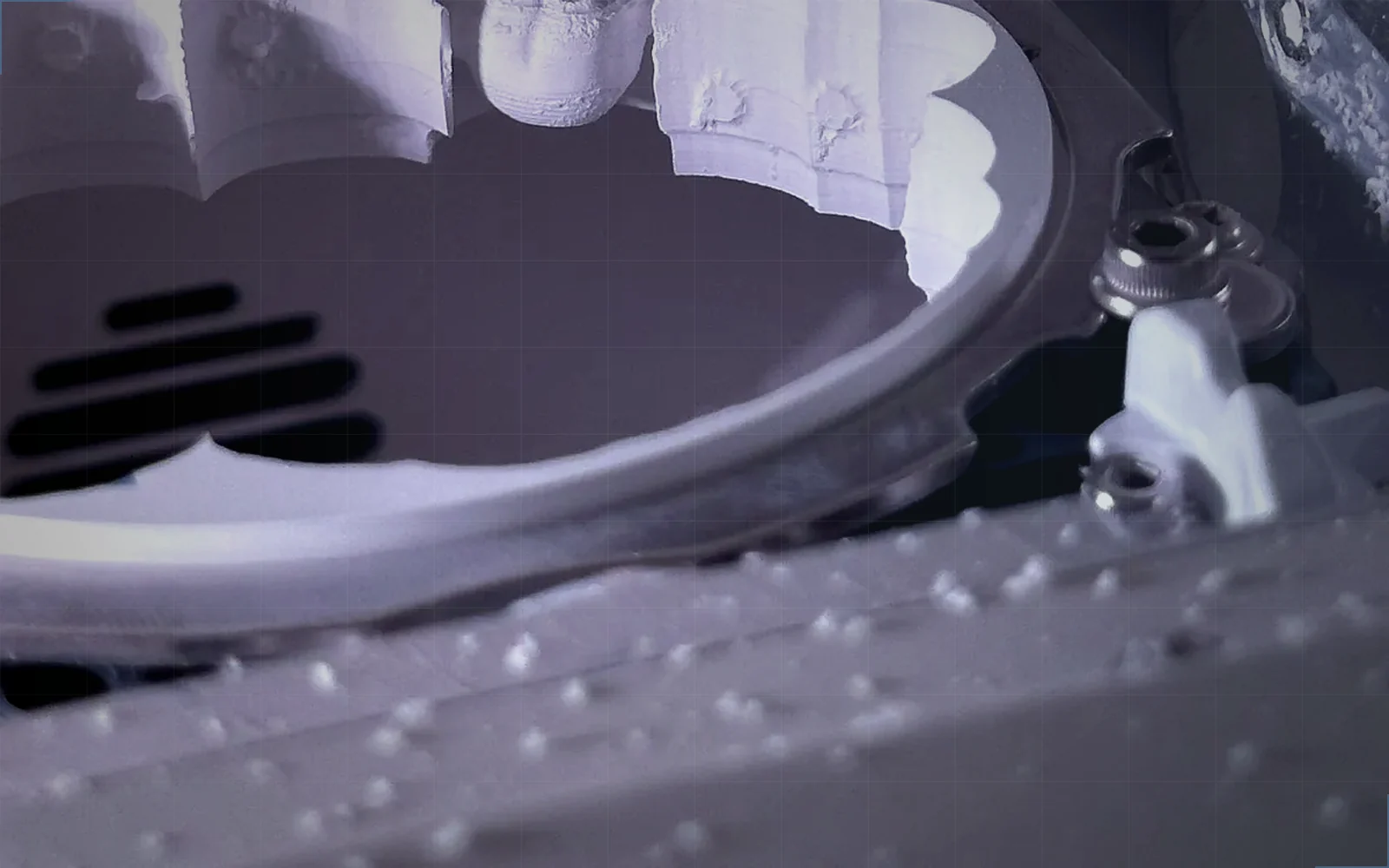 High precision CNC milling machine cutting aluminum